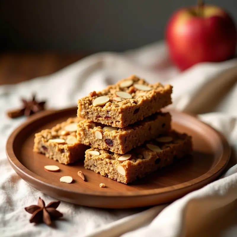 Tablet de Avena y Manzana con Especias Chai: Barritas Energéticas Escocesas Sin Azúcar