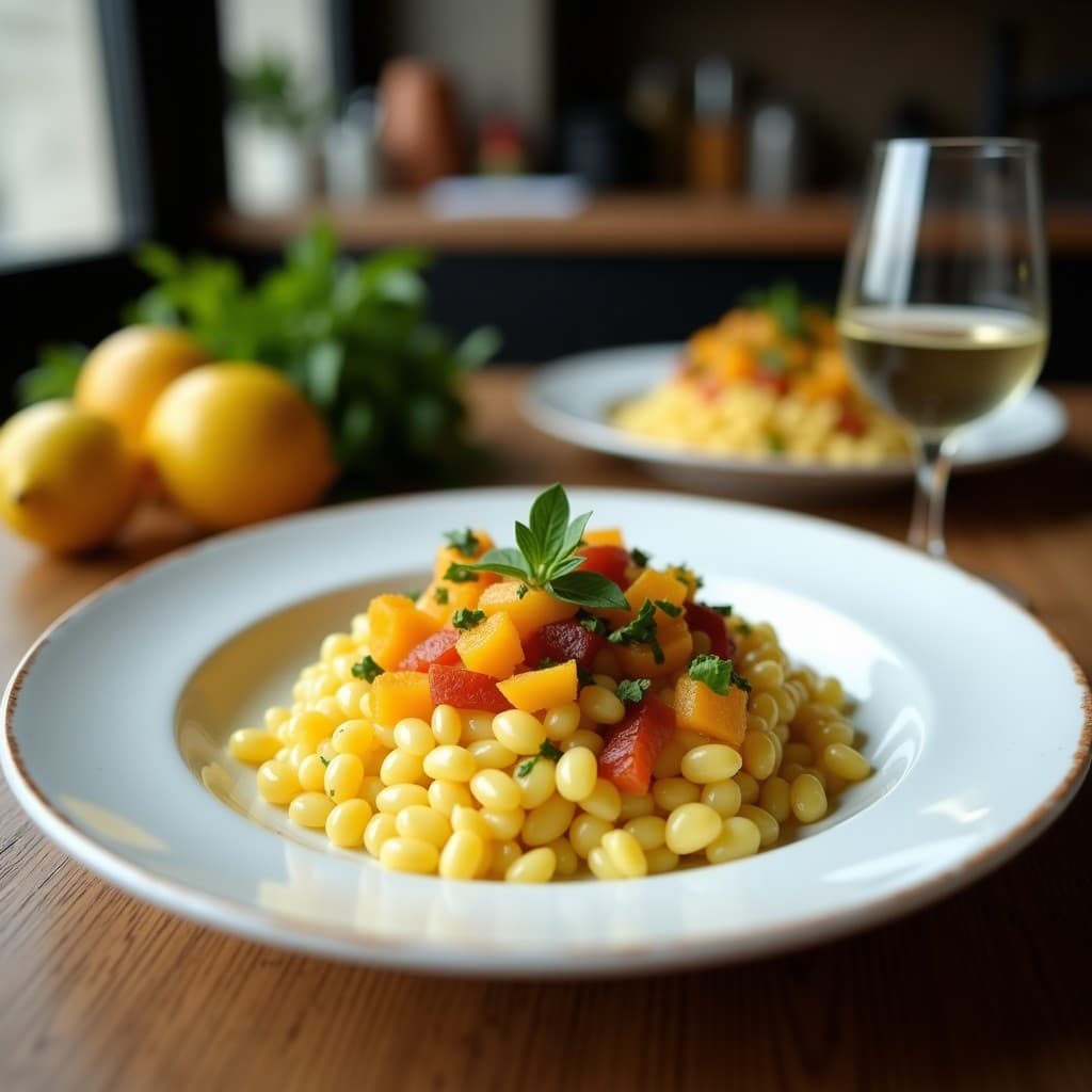 Taboulé de Coliflor y Perejil con Granada y Limón: Ensalada Árabe Low-Carb