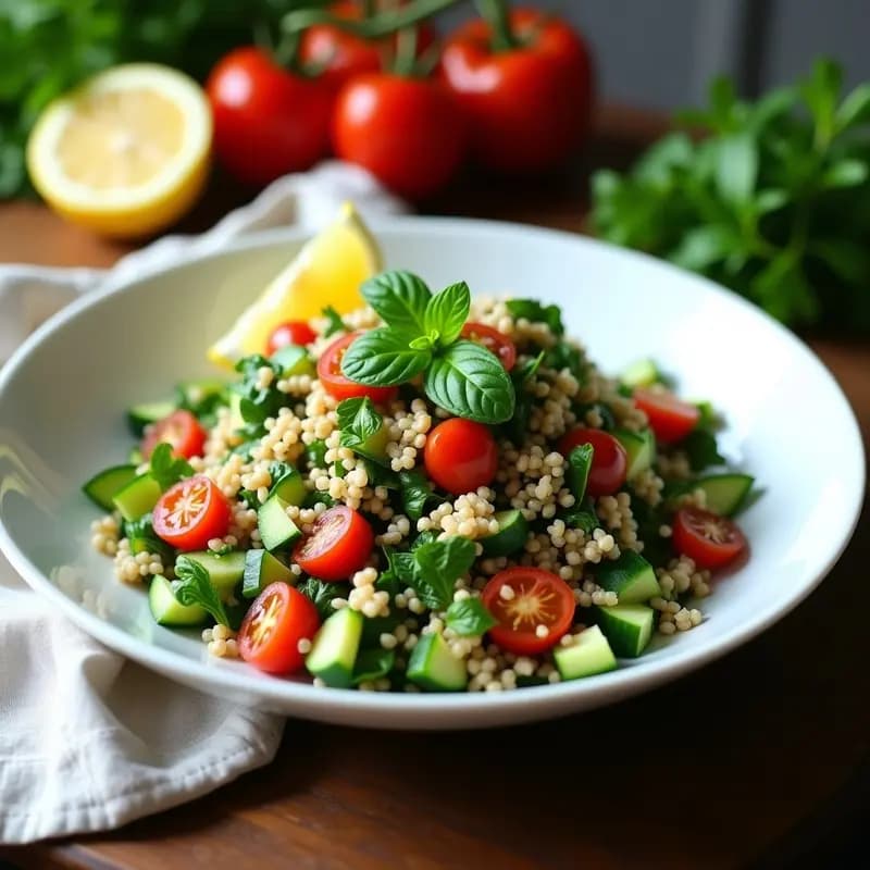 Tabule de Trigo Bulgur y Perejil: Ensalada Libanesa Fresca y Sin Cocción en 15 Minutos