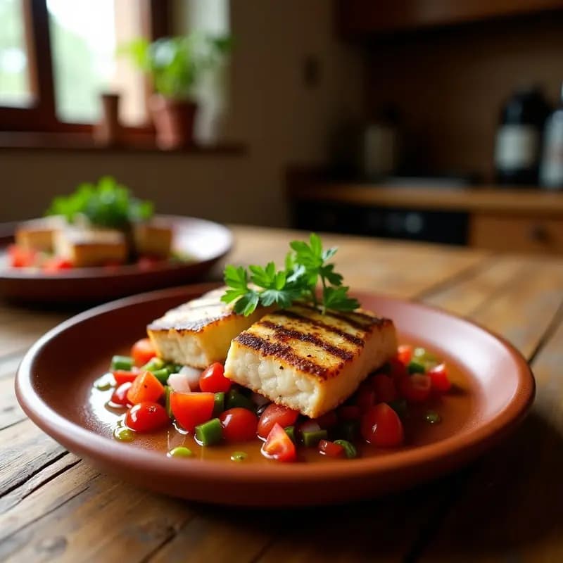 Tacas de Pez Espada con Piriñaca: Receta Andaluza en Sartén con Toque Ácido