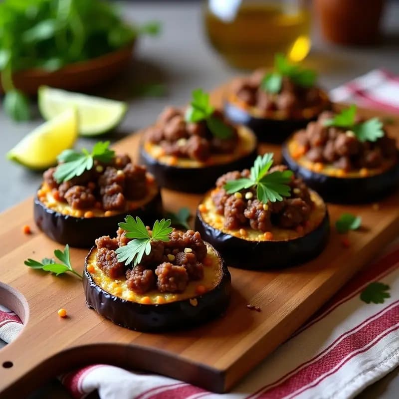 Tacca de Morcilla Peruana Vegana: Receta con Berenjena y Hongos Portobello