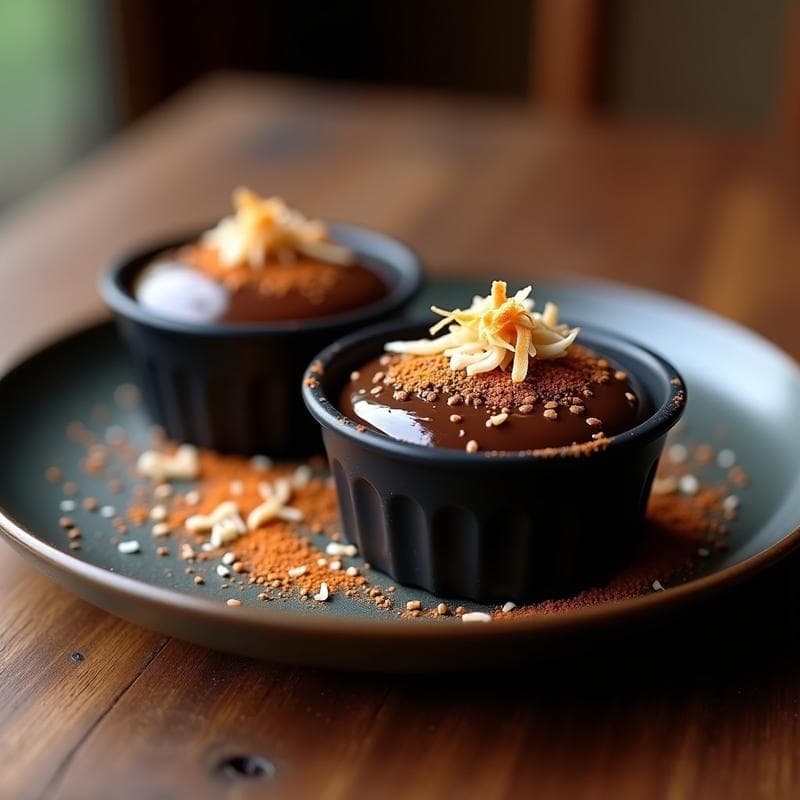 Tacitas de Cacao Puro con Chile Picante: Receta Gourmet Sin Azúcar en 10 Minutos