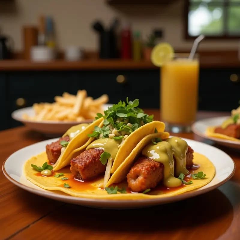 Taco de Asador con 3 Carnes, Queso Fundido y Guacamole: El Rey de los Tacos Mexicanos