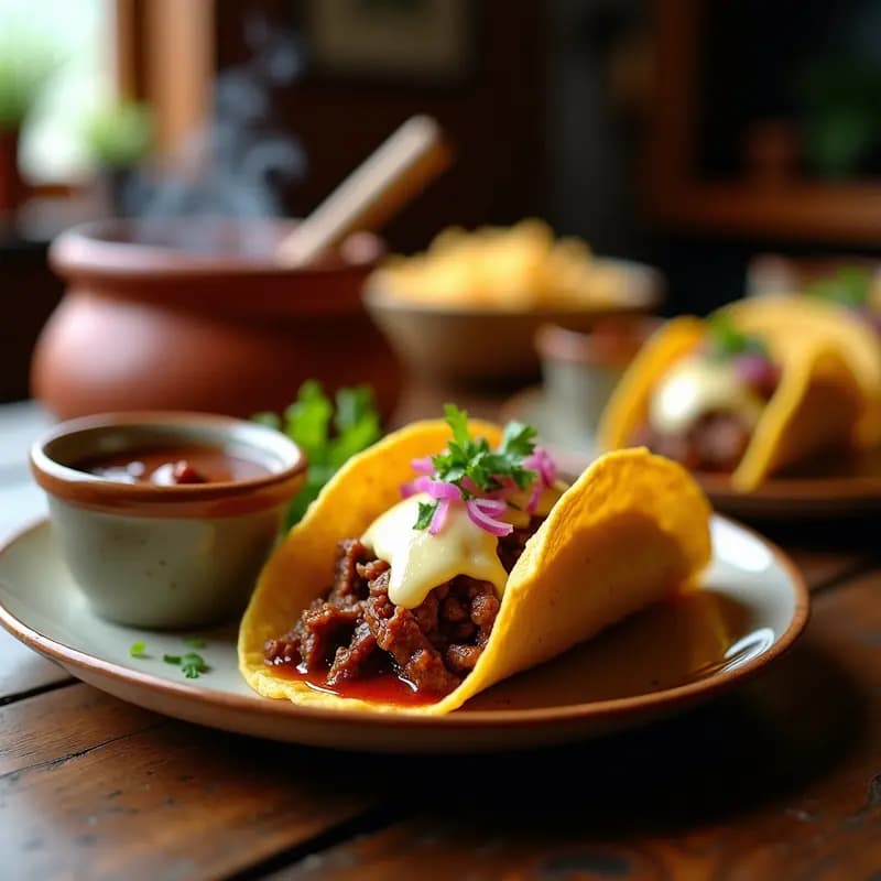 Taco de Birria con Consomé para Mojar y Queso Oaxaca: Experiencia Mexicana Autentica y Adictiva