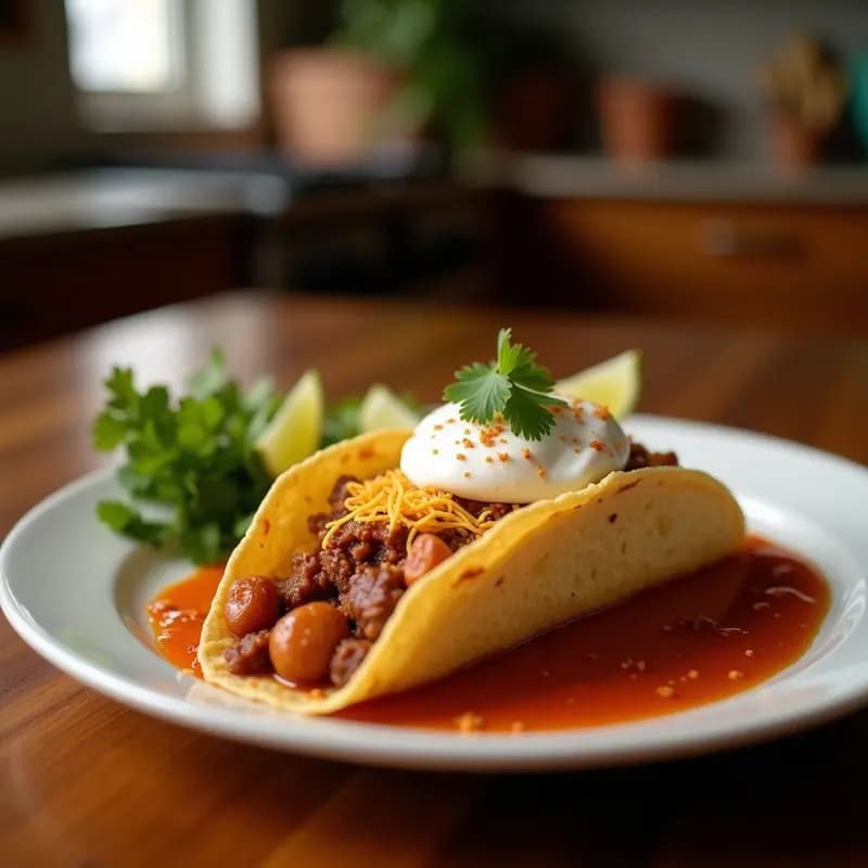 Taco de Cazón relleno de Enchilada de Res: Receta Mexicana Tradicional en 30 Minutos
