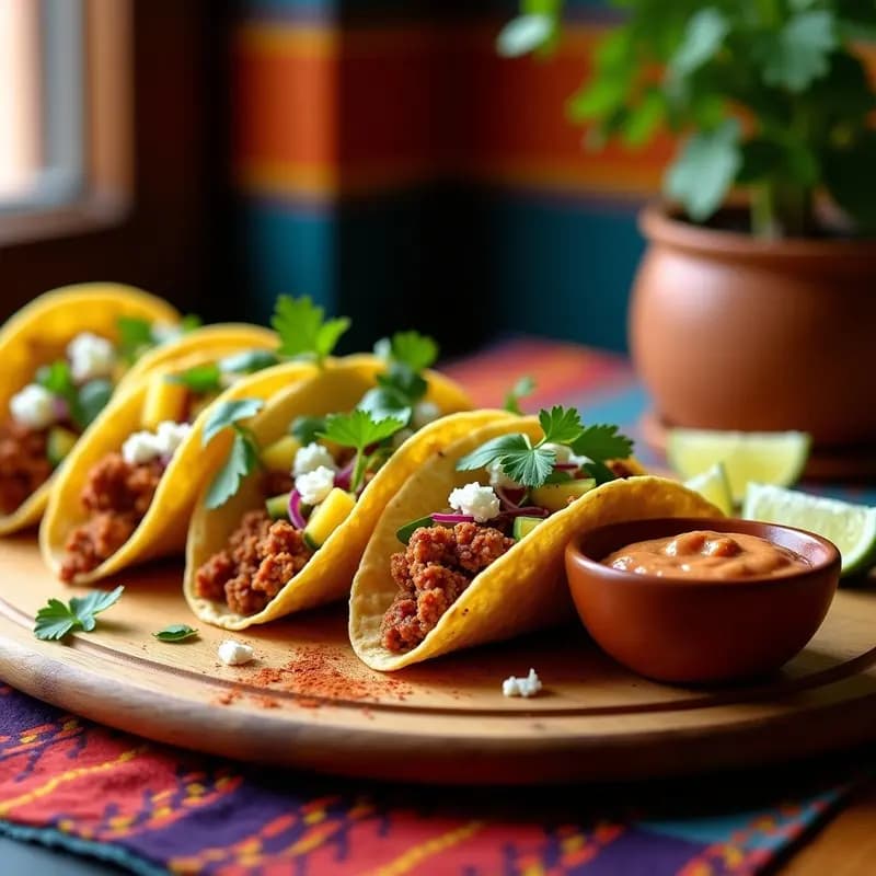 Taco de Chorizo y Piña con Salsa de Chipotle: Receta Mexicana Dulce y Picante en Airfryer