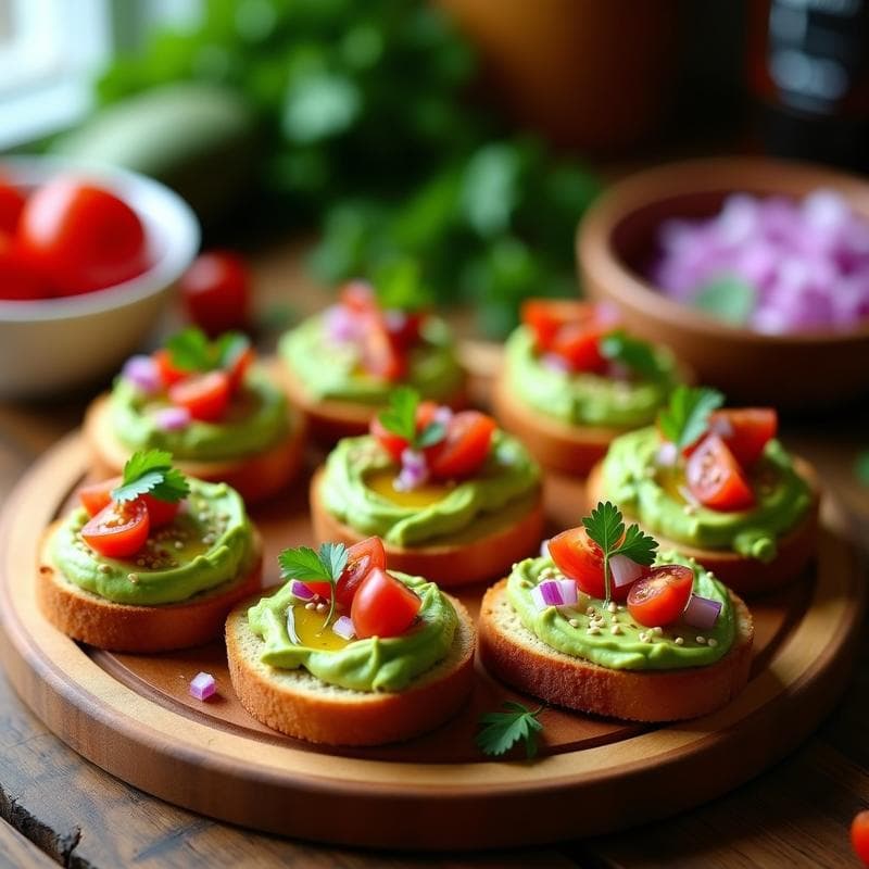 Tacones de Canapé Veganos Rellenos de Aguacate: Receta Gourmet en 15 Minutos con Toque Crujiente