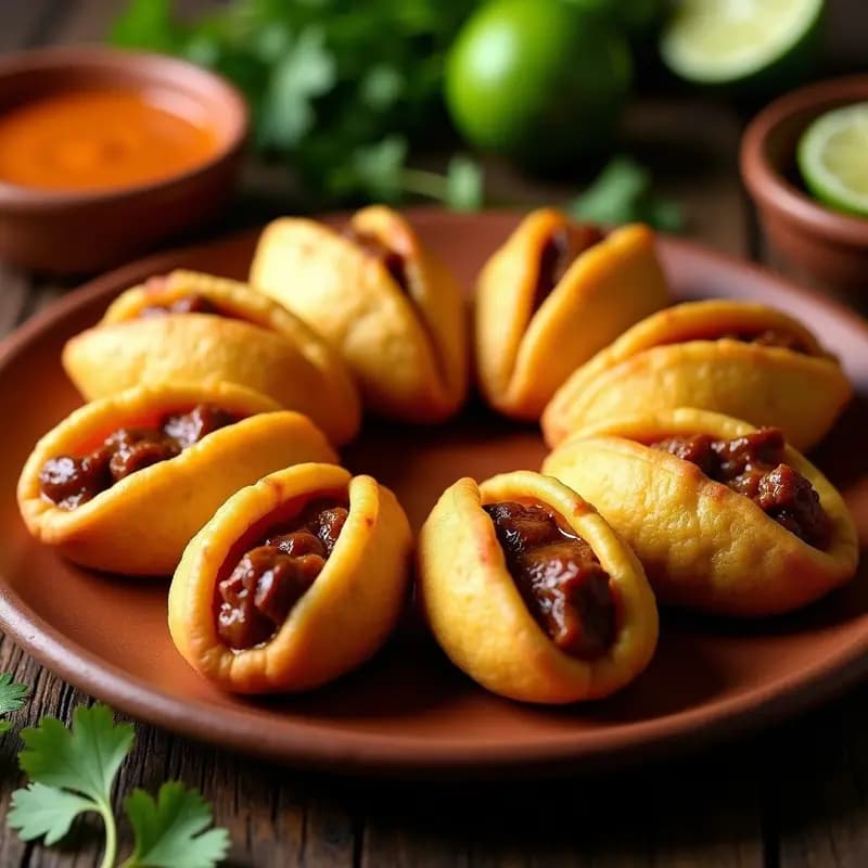 Tacones de Mortero Venezolanos Rellenos de Carnitas: Receta Auténtica y Crujiente en 30 Minutos