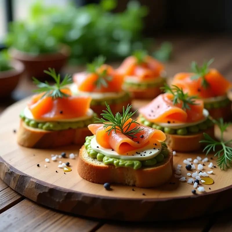 Tacones de Pan de Benito con Salmón Ahumado: Receta Elegante y Rápida para Sorprender