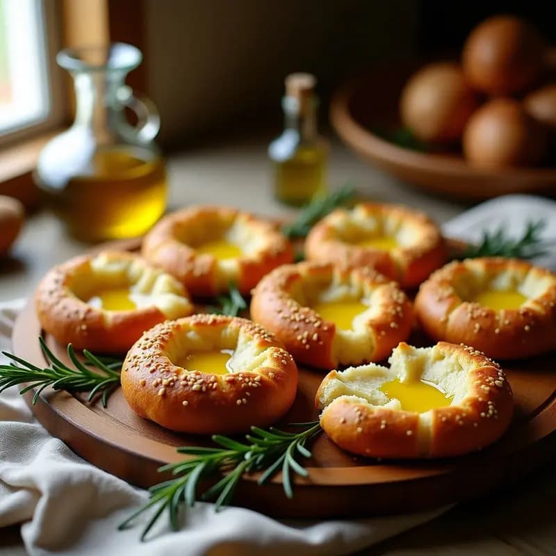 Tacones de Pan Casero con Aceite de Oliva y Romero: Receta Tradicional Andaluza en 1 Hora