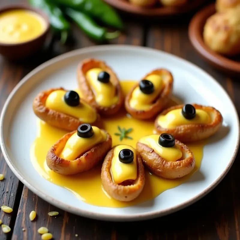 Tacones de Papa Rellenos de Huancaína: Receta Peruana Express con Toque Gourmet