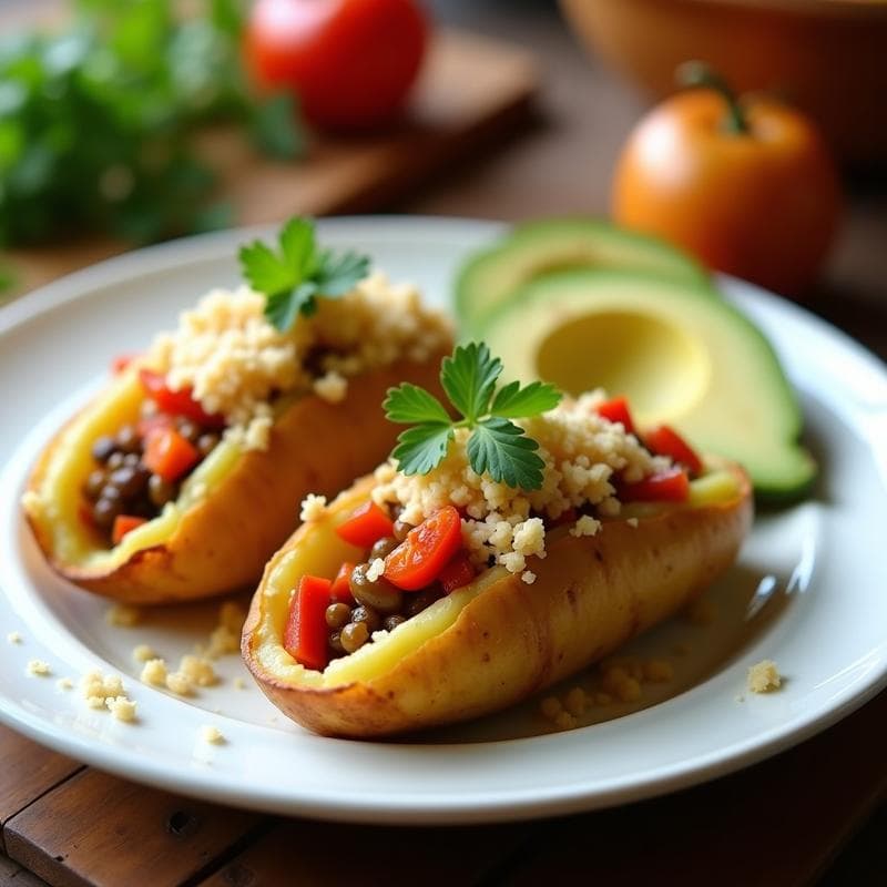 Tacones de Papa Rellenos de Picadillo Vegetal: Receta Colombiana Fácil y Económica
