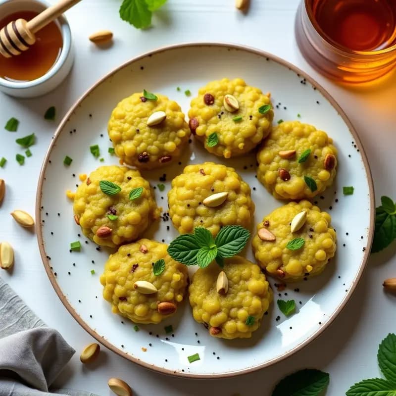 Tacones de Pistacho y Miel Vegana: Receta Crujiente y Sin Horno en 15 Minutos