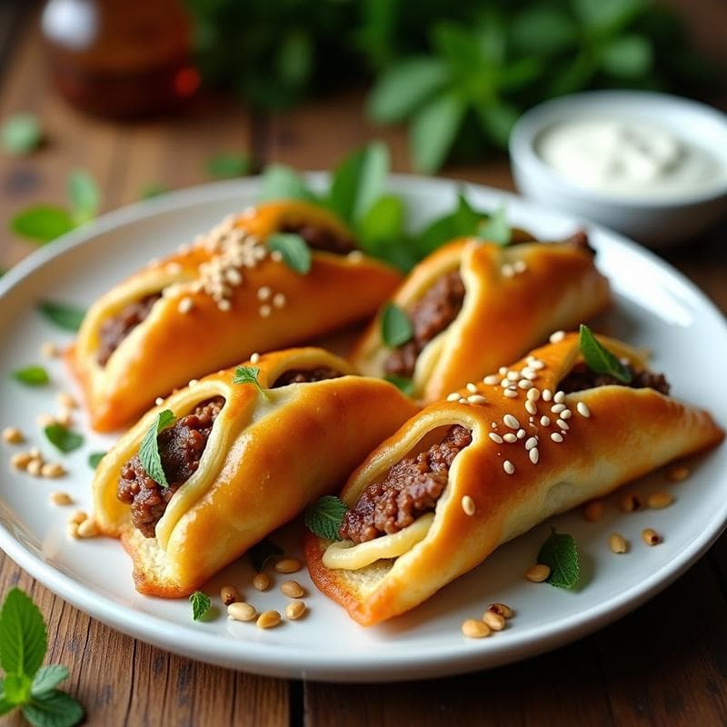 Tacones Rellenos de Cordero y Menta: Receta Árabe Express en Airfryer