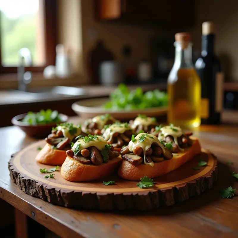Tacones Vallesanos con Queso Idiazábal y Hongos: Receta Tradicional de Navarra en 30 Minutos