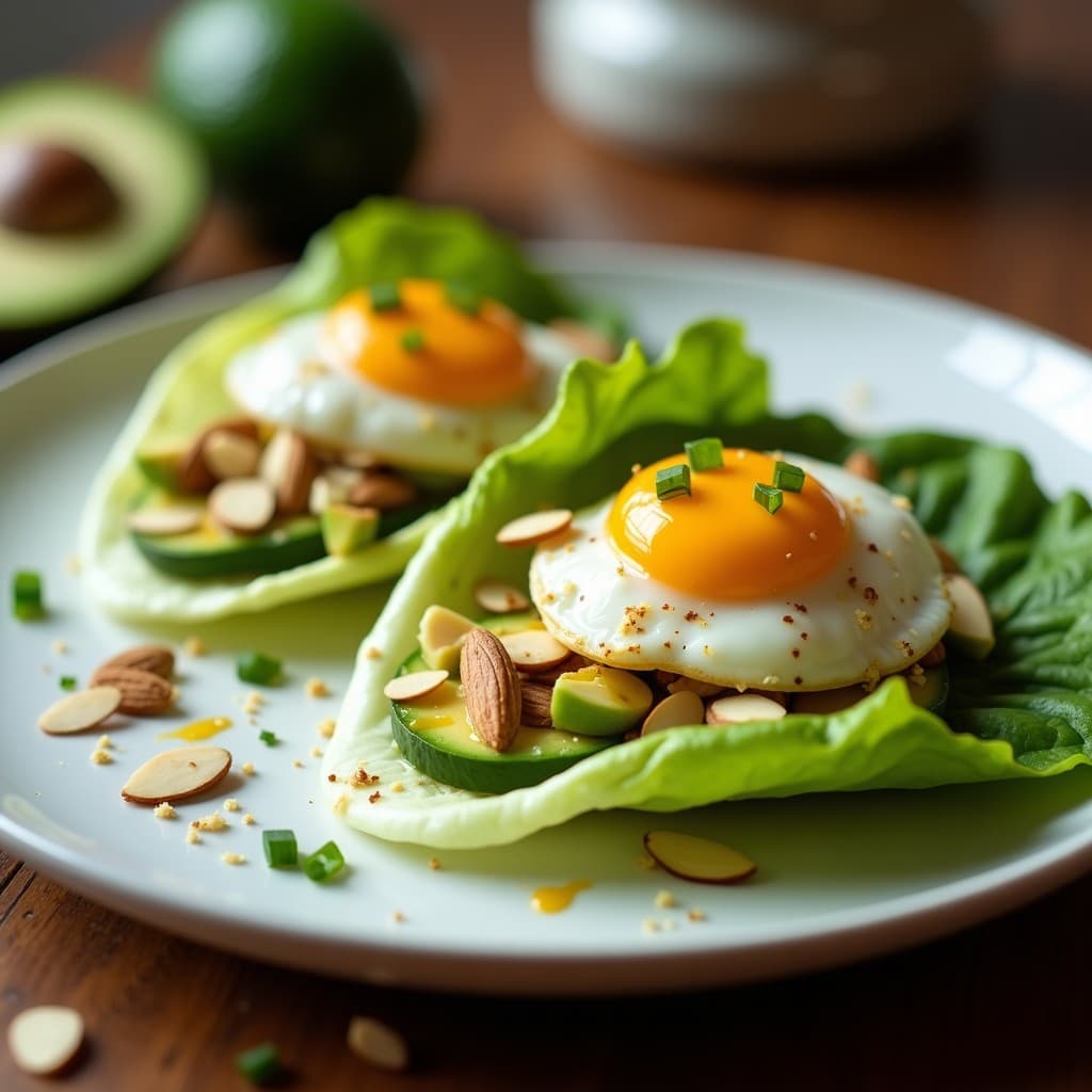Tacos de Abacate y Huevo Poché: Receta Keto con Toque Francés en Airfryer