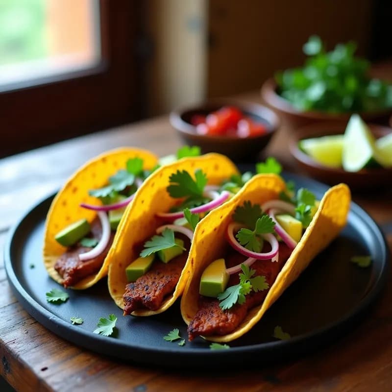 Tacos Ahumados de Café y Chipotle Veganos: Receta Gourmet en 25 Minutos