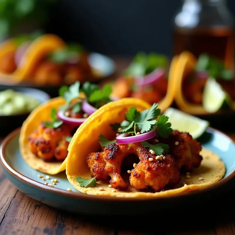 Tacos de Coliflor Ahumada al Café: Receta Vegana en Airfryer y Sin Gluten