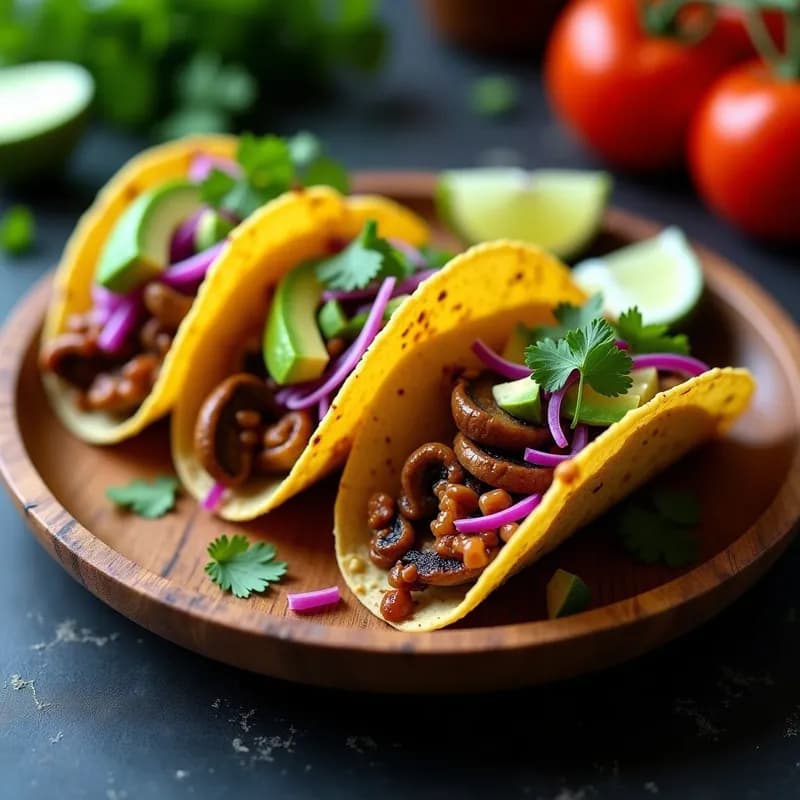 Tacos Veganos de Hongos Oyster Ahumados: Receta Rápida en Airfryer con Textura Pulled