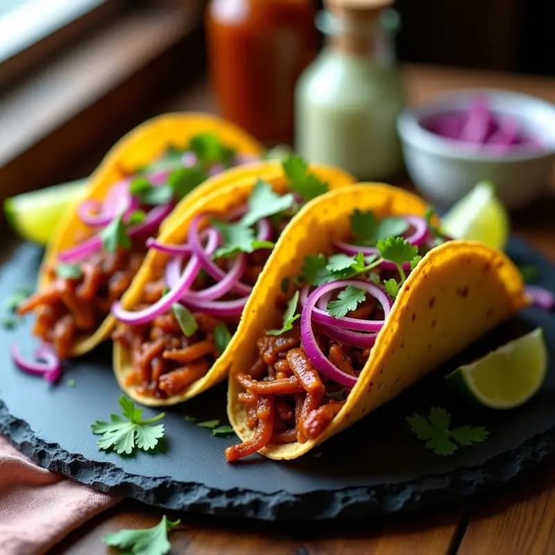 Tacos de Jackfruit Ahumado al Estilo Barbecue: Receta Vegana Express con Toque Humado