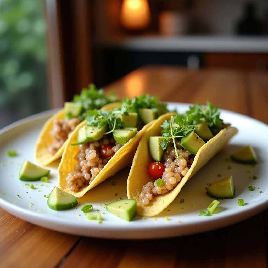 Tacos de Karenia Brevis y Aguacate con Mayonesa de Wasabi: Receta Innovadora de Algas en 15 Minutos