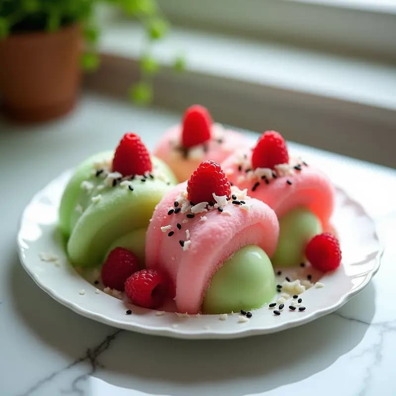Tacos de Algodón de Azúcar con Helado de Wasabi: Postre Japonés Viral que Explota en Boca