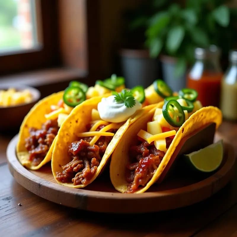 Tacos de Barbacoa de Cerdo con Salsa de Piña y Jalapeños: Receta que Explota en Sabores