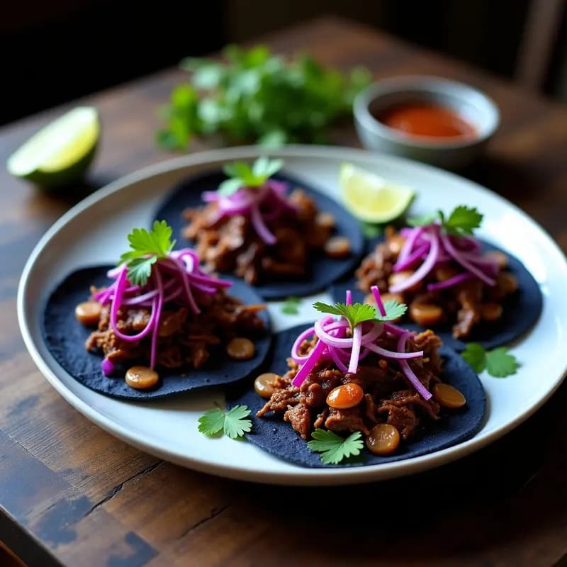 Tacos de Barbacoa de Hongos King Oyster y Col Morada: Receta Vegana con Toque Ahumado