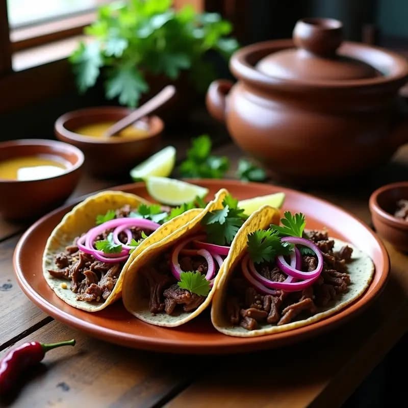 Tacos de Barbacoa de Bernabéu con Consomé: Receta Mexicana de Estilo CDMX en Olla Lenta