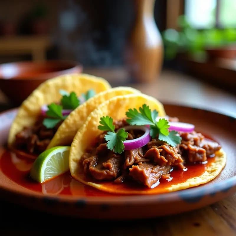 Tacos de Barbacoa de Res con Consomé: Receta Mexicana Auténtica en Olla Express