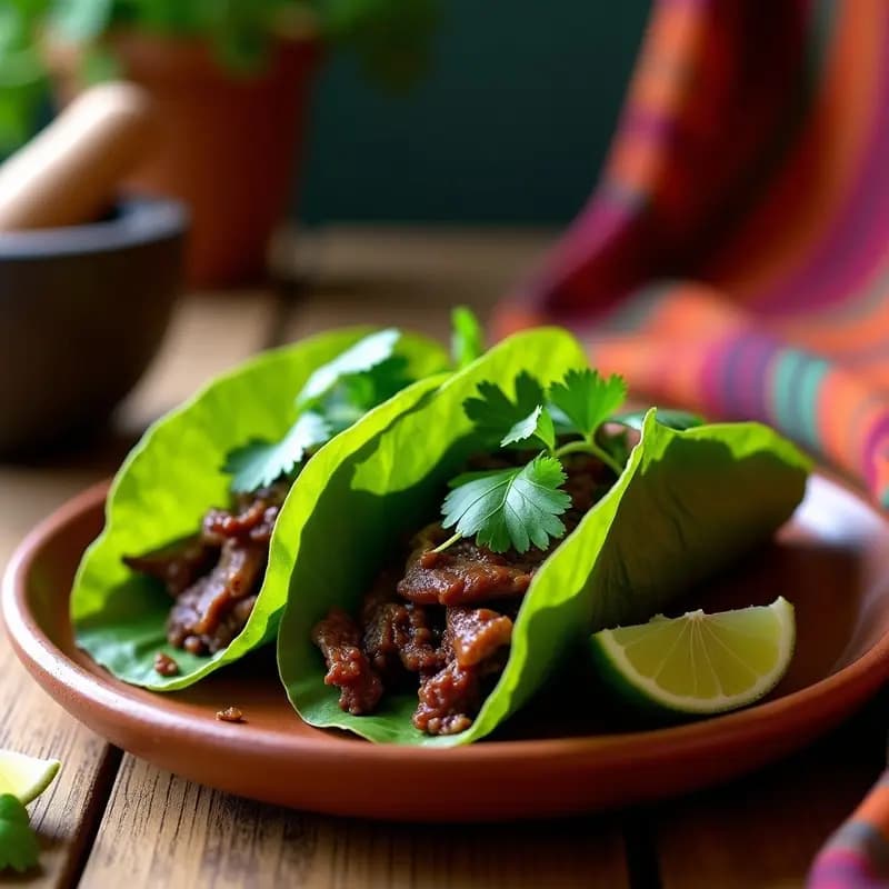 Tacos de Barbacoa de Res en Hoja de Maguey: Receta Mexicana Auténtica y Baja en Carbohidratos