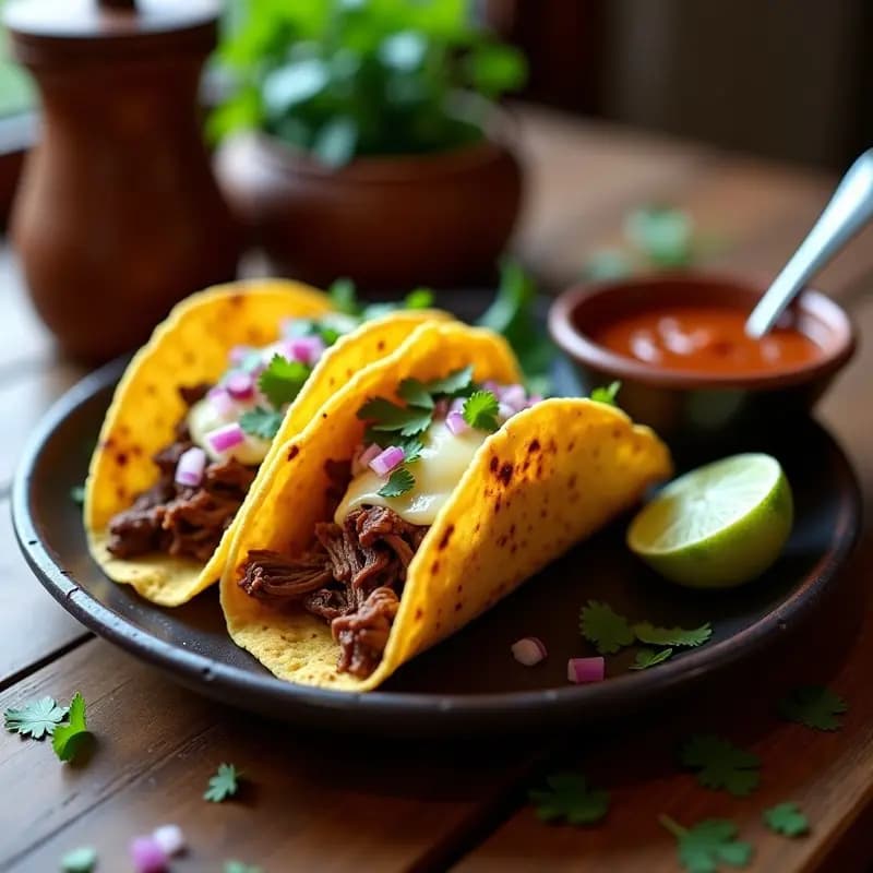 Tacos de Birria con Consomé: Receta Authentica Jalisco en Airfryer con Queso Gratinado