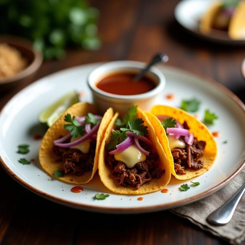 Tacos de Birria con Consomé Crujiente: Receta en Airfryer con Toque Auténtico y Sin Desperdicio