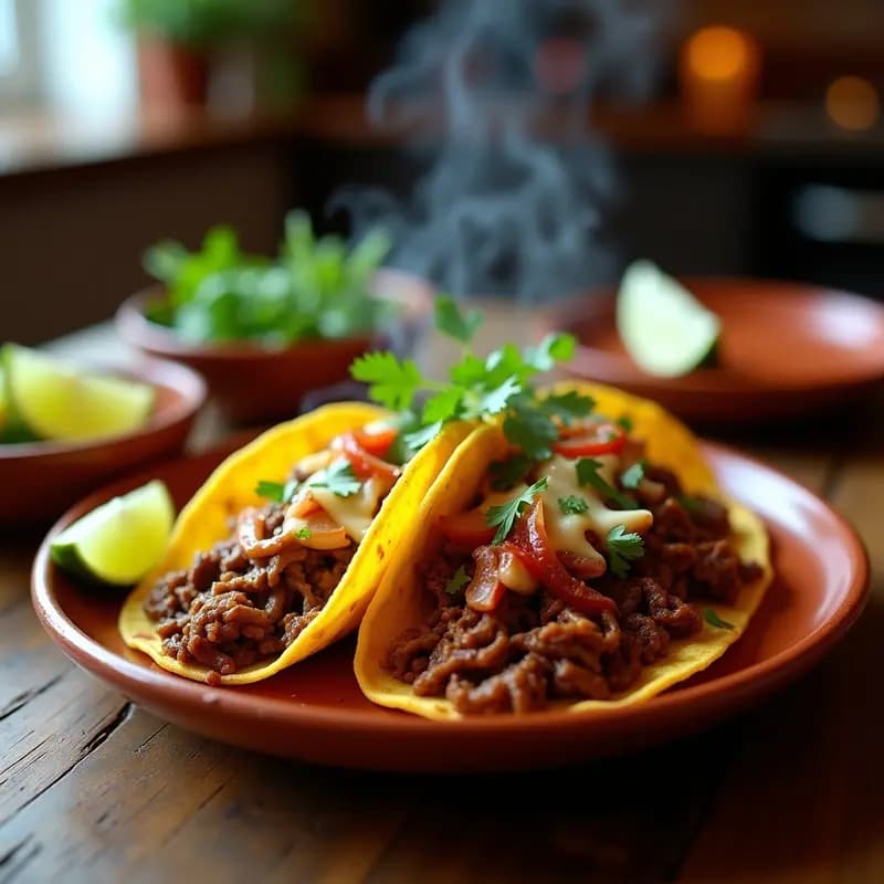Tacos de Birria con Consomé y Queso Gratinado: Receta Mexicana que Conquista