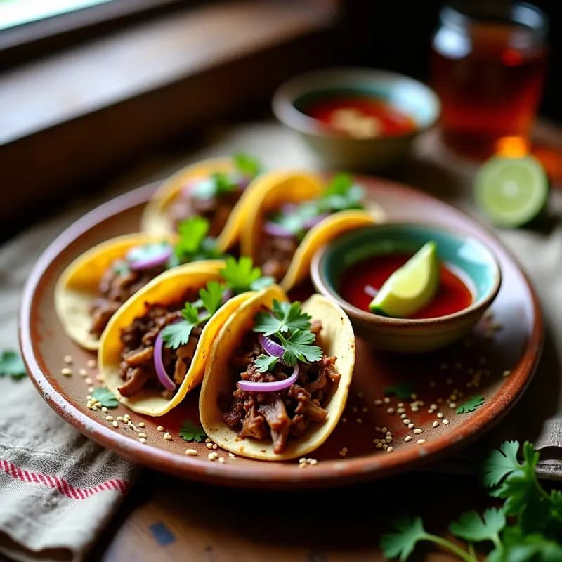 Tacos de Birria de Hongos Ostra: Receta Mexicana Vegana con Consomé para Mojar