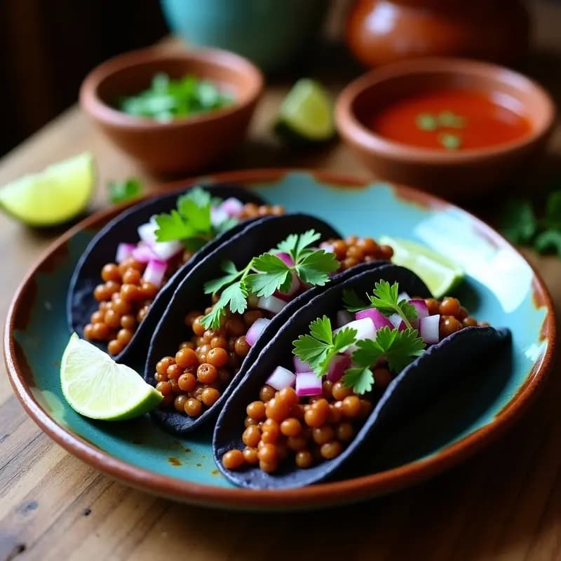 Tacos de Birria de Lentejas: Receta Mexicana Vegana con Consomé de Chile Pasilla