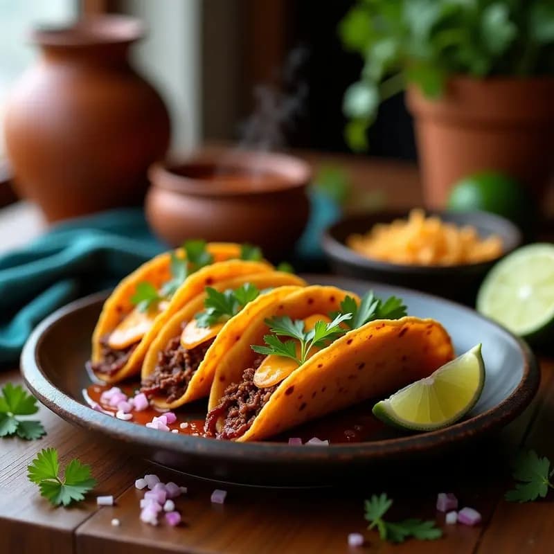 Tacos de Birria con Queso Consumible: Receta Auténtica en 40 Minutos con Truco de oro