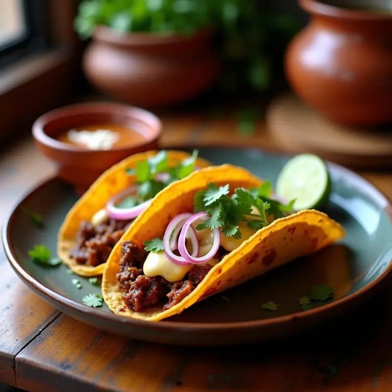 Tacos de Birria con Queso Fundido: Receta Mexicana en Olla Lenta y Ultra Crujiente