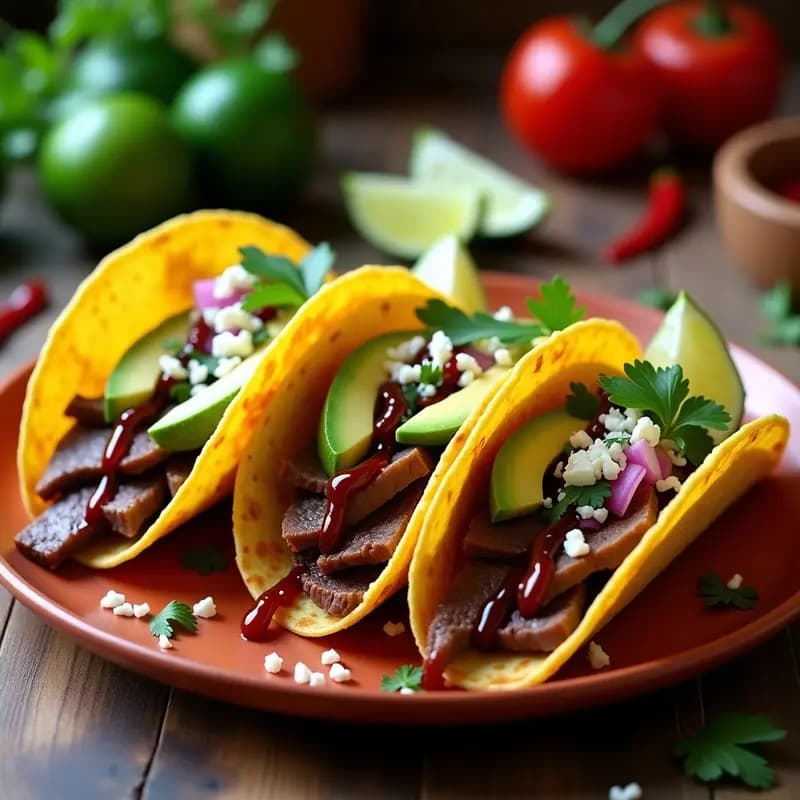 Tacos de Brazo de Reina con Salsa de Chipotle: Receta Mexicana de Inspiración Española
