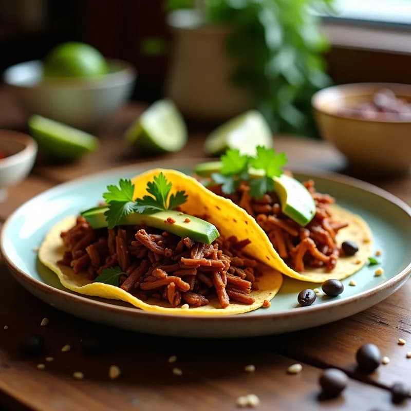 Tacos de Café Ahumado con Chipotle: Receta Vegana y Alta en Proteína en 25 Minutos