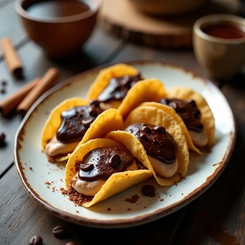 Tacos de Café con Canela y Chocolate: Receta Innovadora para Energizar tu Día