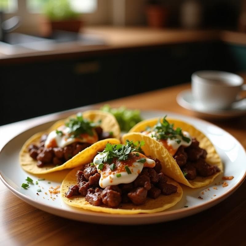 Tacos de Café y Chocolate 85%: Receta Express con Toque Energizante y Sin Azúcar