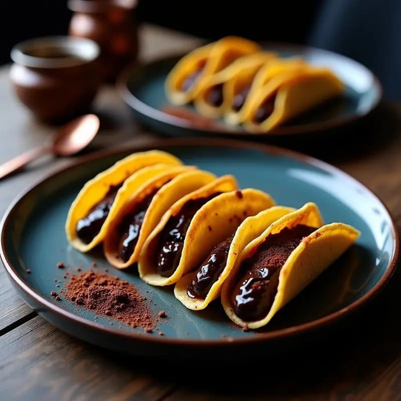 Tacos de Café y Chocolate con Chile Pasilla: Receta Gourmet de Autor en 20 Minutos