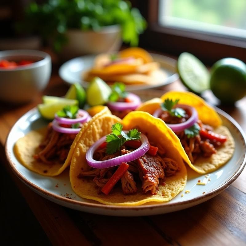 Tacos de Cochinita Pibil en Airfryer: Receta Rápida y Auténtica con Aroma a Achiote