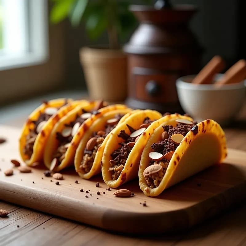 Tacos de Café para Desayunar: Receta Energética con Avena y Plátano