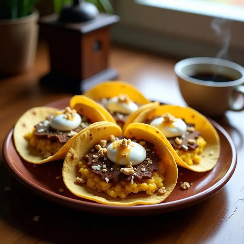 Tacos de Café Express: Receta Energética para Desayunos Rápidos con Toque Mexicano