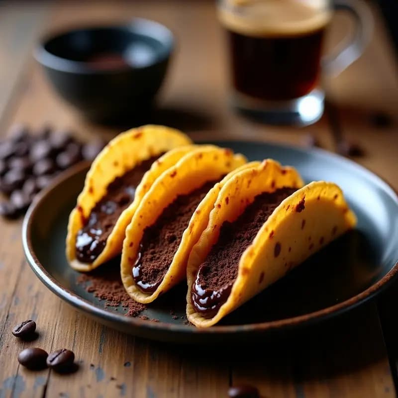 Tacos de Café Expresso con Chocolate: Receta Innovadora para Postre Rápido