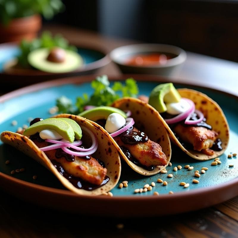 Tacos de Café y Mole: Receta Express en Airfryer con Toque Gourmet