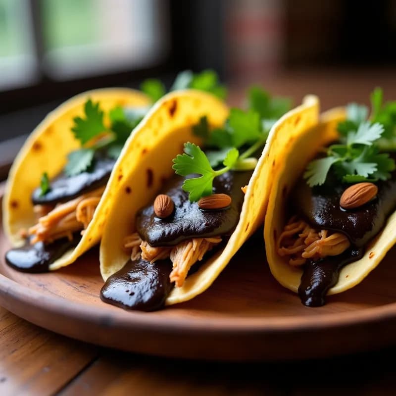 Tacos de Pollo con Mole Negro de Café: Receta Gourmet en 30 Minutos