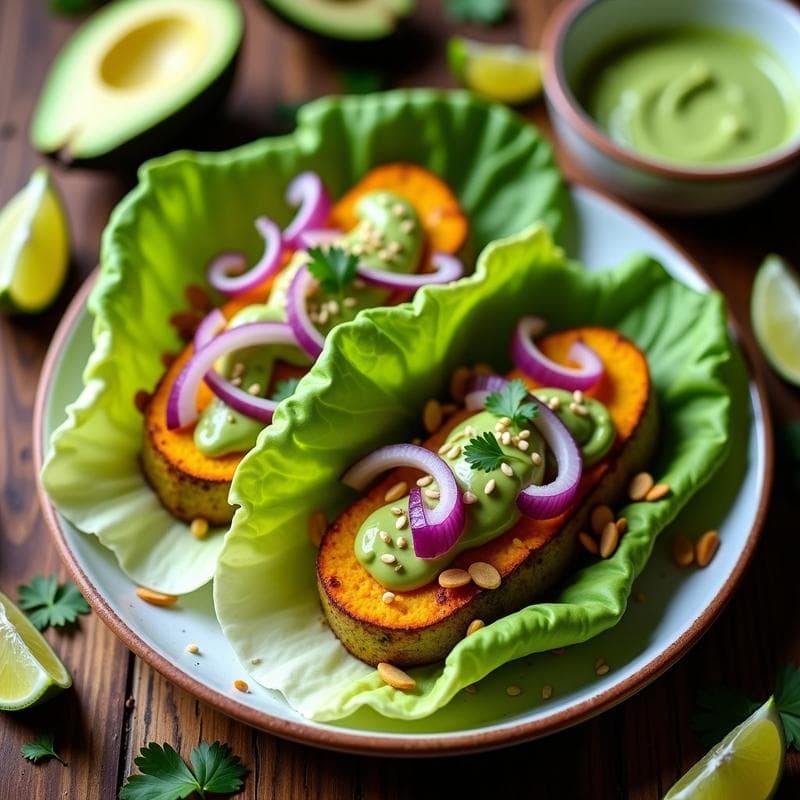 Tacos de Calabacín y Queso de Cúrcuma con Salsa de Aguacate: Receta Mexicana Keto